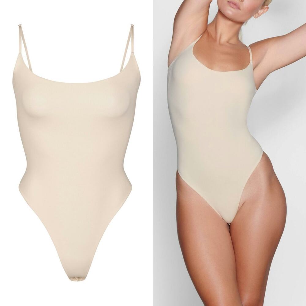 SKIMS Fits Everybody Cami Bodysuit Sand Second Skin Buttery Soft Nude sz 4X NWT